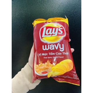 Bánh snack lays vị tẩm mực cay thái - siêu hot