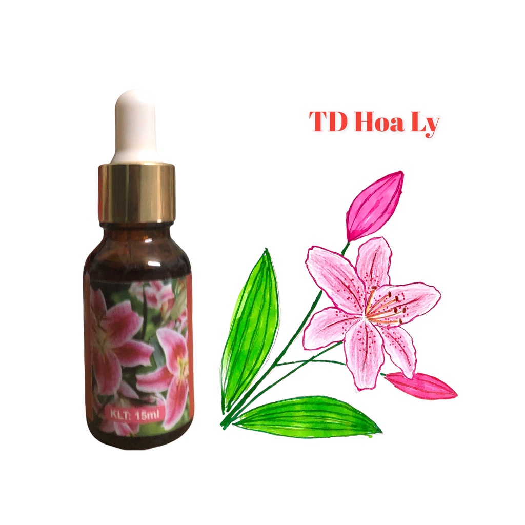 Tinh Dầu Hoa Ly Nguyên Chất Thiên Nhiên 100% Lọ 10ml Tinh Dầu Hoa Ly Thơm Phòng Nguyên Chất Giúp Đuổi Muỗi Khử Mùi