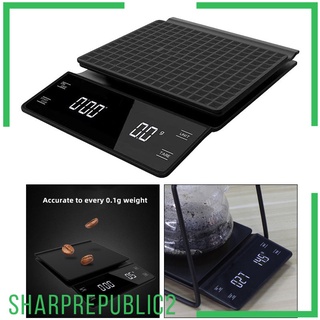 LED Display High Precision Coffee Scale With Timer Digital Kitchen Scales