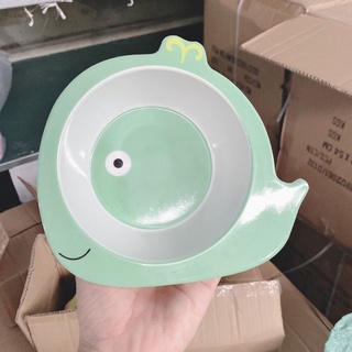 Bát ăn dặm  hình thú cho bé.
