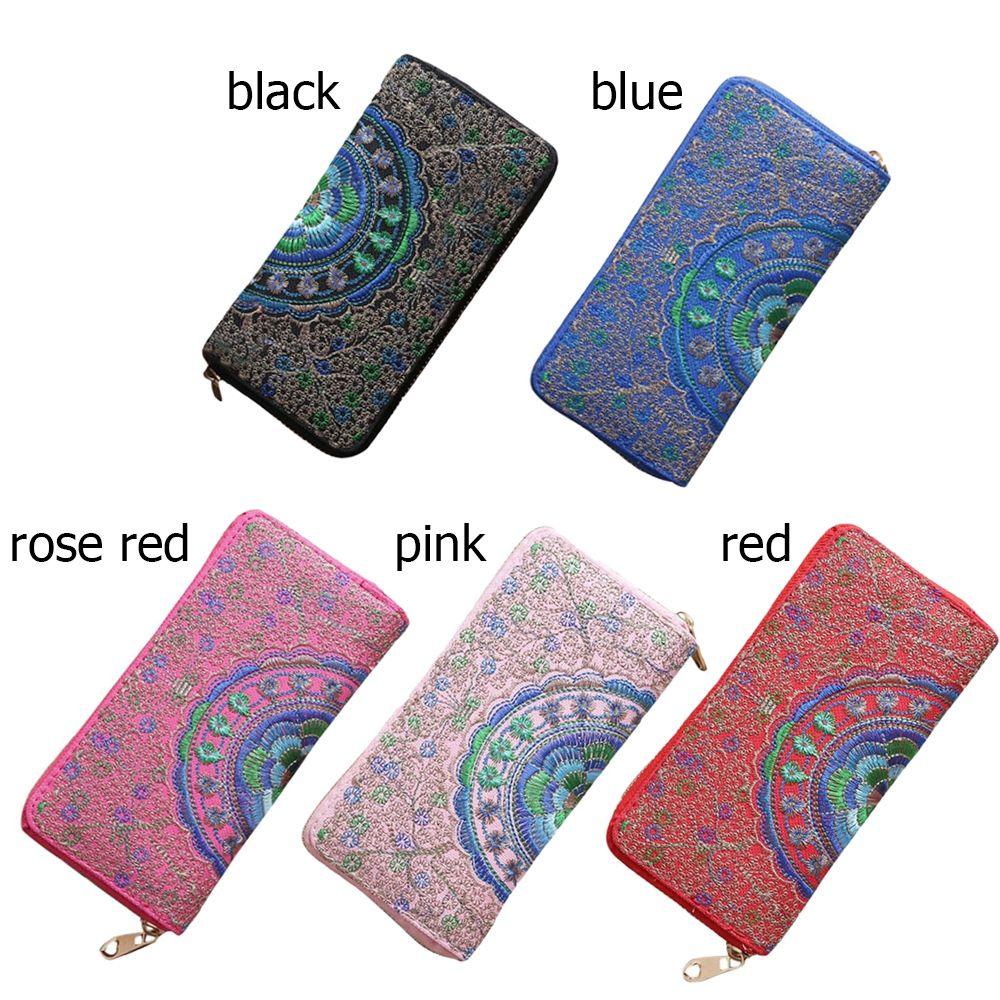 Ví Dài Đựng Thẻ / Điện Thoại Có Dây Kéo Giá Đỡ