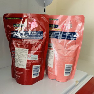 ☘️Hàng Nhật☘️Túi Dầu gội /xả chiết xuất từ dầu hoa trà Kumano 450ml
