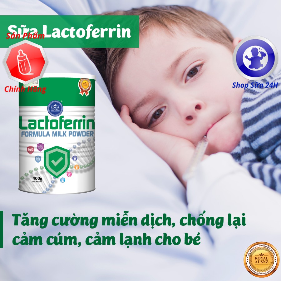 Sữa Hoàng Gia Úc Lactoferrin Xanh, Hồng