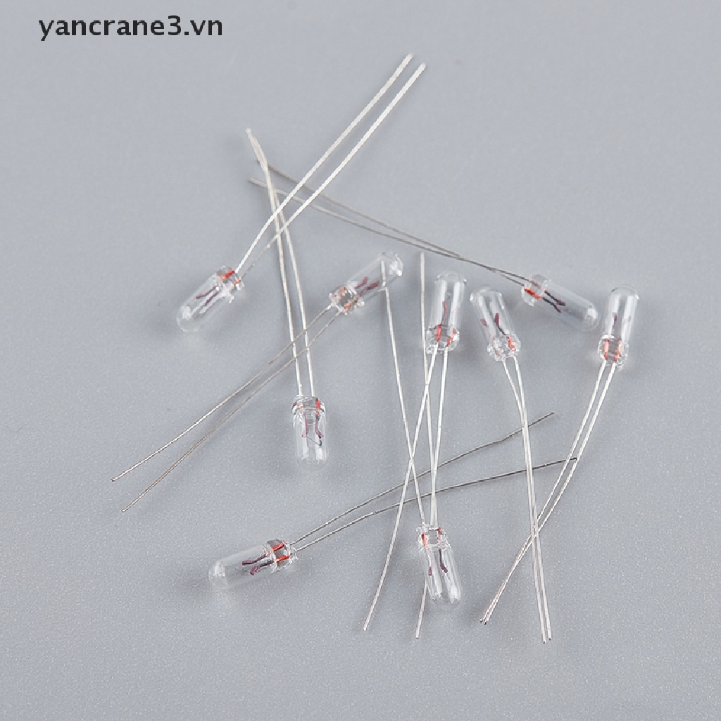 {Home} 10pcs Mini 3/4/5mm 3/6/12/24V Lamp Light Bulb Edison Incandescent Filament Rice {yancrane3.vn}