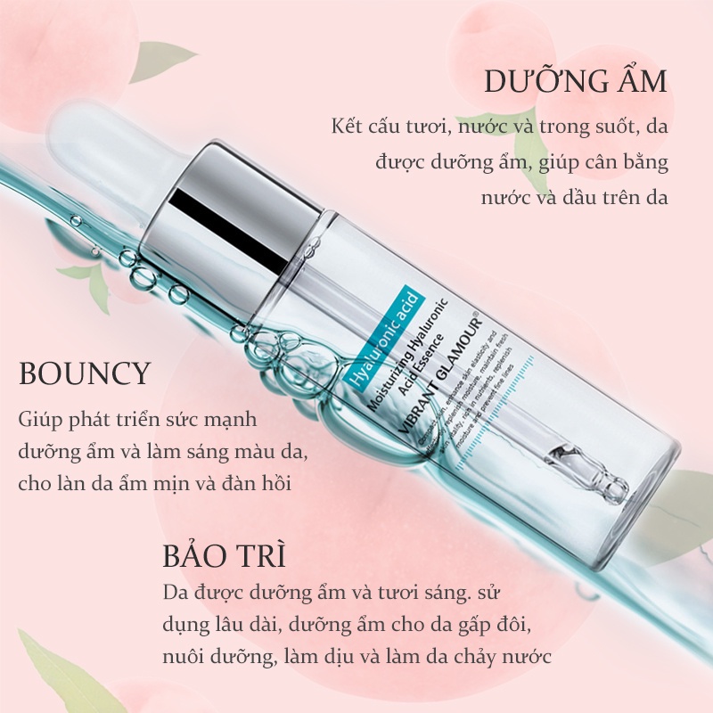 [Peachy Sis] Tinh chất huyết thanh collagen chống lão hóa thu nhỏ lỗ chân lông dưỡng ẩm da VIBRANT GLAMOUR KB-VG-MB002
