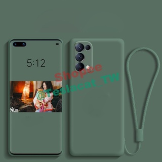 Ốp điện thoại silicon lỏng màu đỏ Camellia Reno5 bao phủ toàn bộ ống kính OPPO Reno4Z Reno2Z Reno5Pro Vỏ bảo vệ điện thoại i04o7w