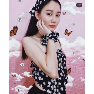 Khăn bandana hoa cúc
