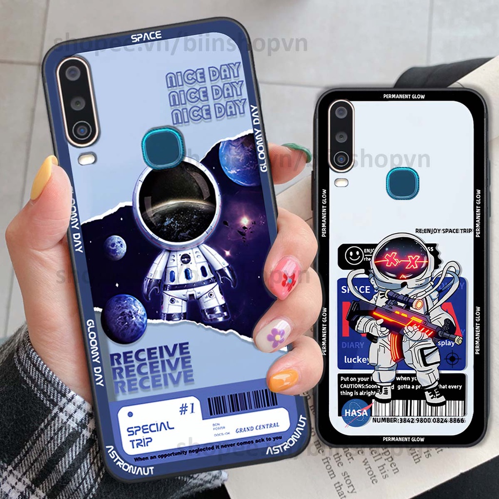Ốp Vivo U10 / Y12 / Y15 / Y17 phi hành gia vũ trụ space.x siêu đẹp, thời trang