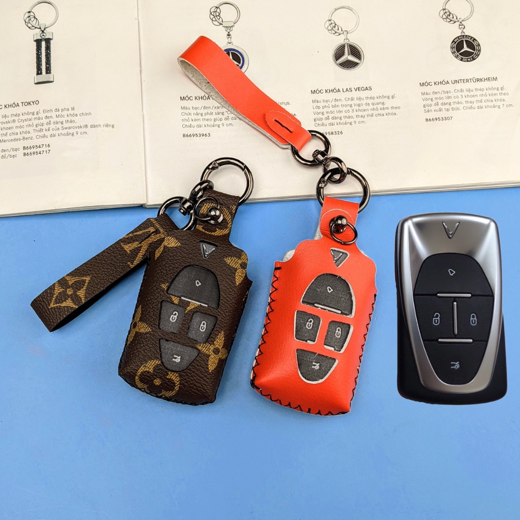 Bao da chìa khoá Vinfast E34, Bọc Chìa Khóa Vinfast VF E34 (VFE MÓC A)