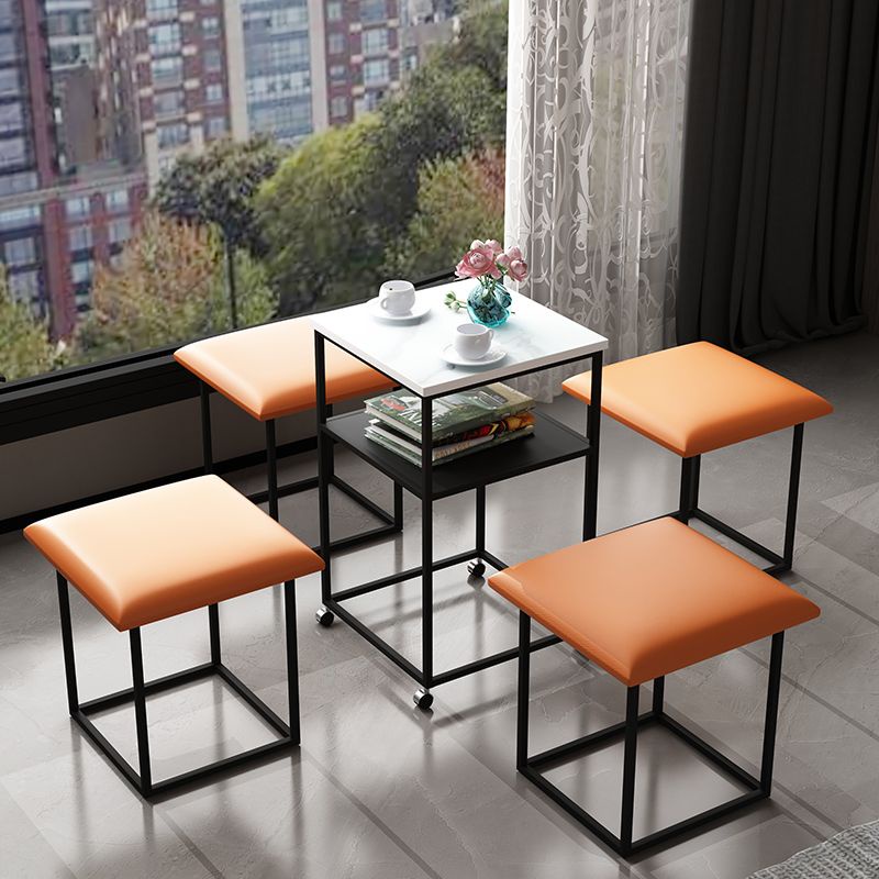 Ghế xếp gọn khối Rubik, Bộ 4 ghế 1 bàn,bàn ghế ban công xếp gọn