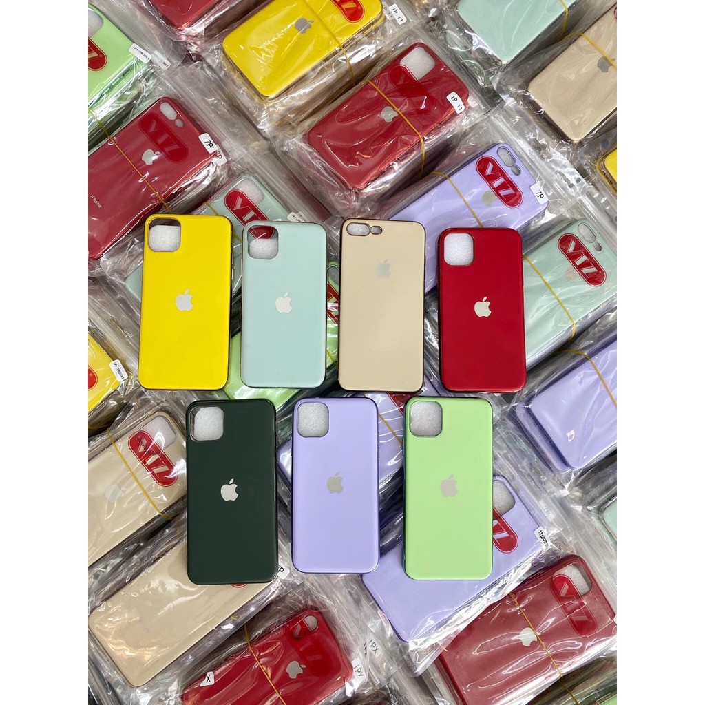 Ốp lưng,case iphone nhựa dẻo trơn 7 màu cho iphone 7/8plus, Xs/x/xsmax,11/11promax