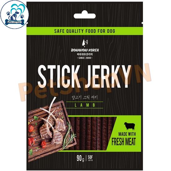 Thịt Cừu / Thịt Bò Que Cho Chó BOWWOW Túi 90G / 500G