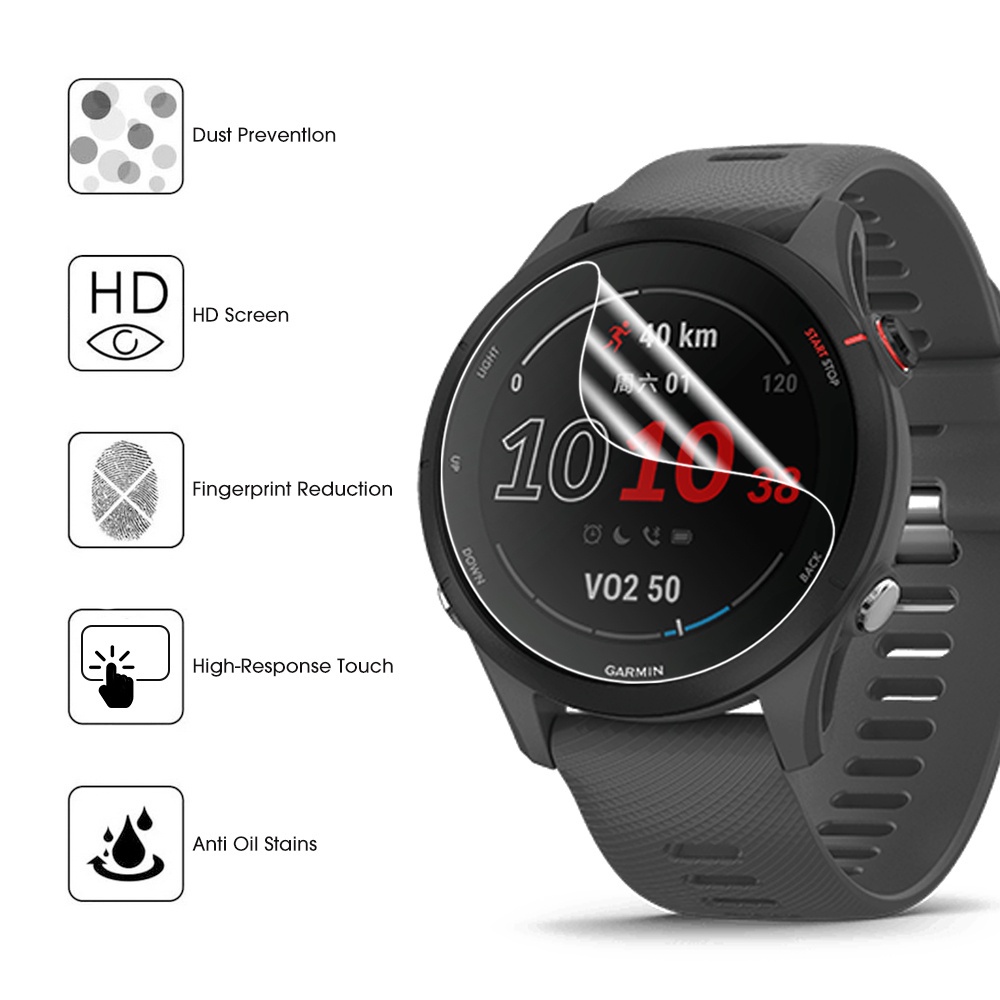 Miếng Dán Màn Hình Chống Trầy Cho Đồng Hồ Thông Minh Garmin Forerunner255