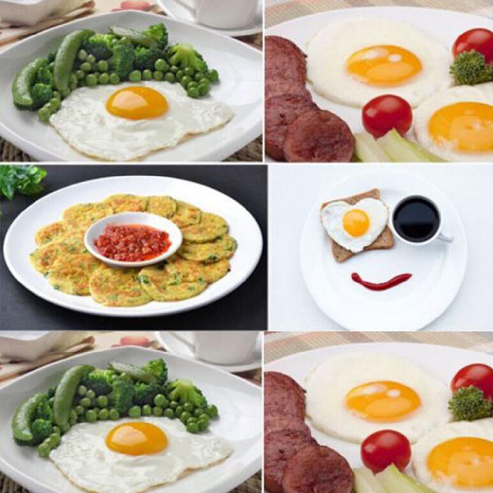 CONOPERY Khuôn inox chiên trứng với 5 họa tiết tùy chọn