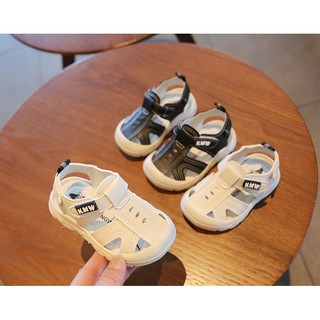 Loại 1_Dép sandal tập đi KMW siêu mềm, mũi rọ cho bé trai bé gái chống trơn trượt hiệu quả