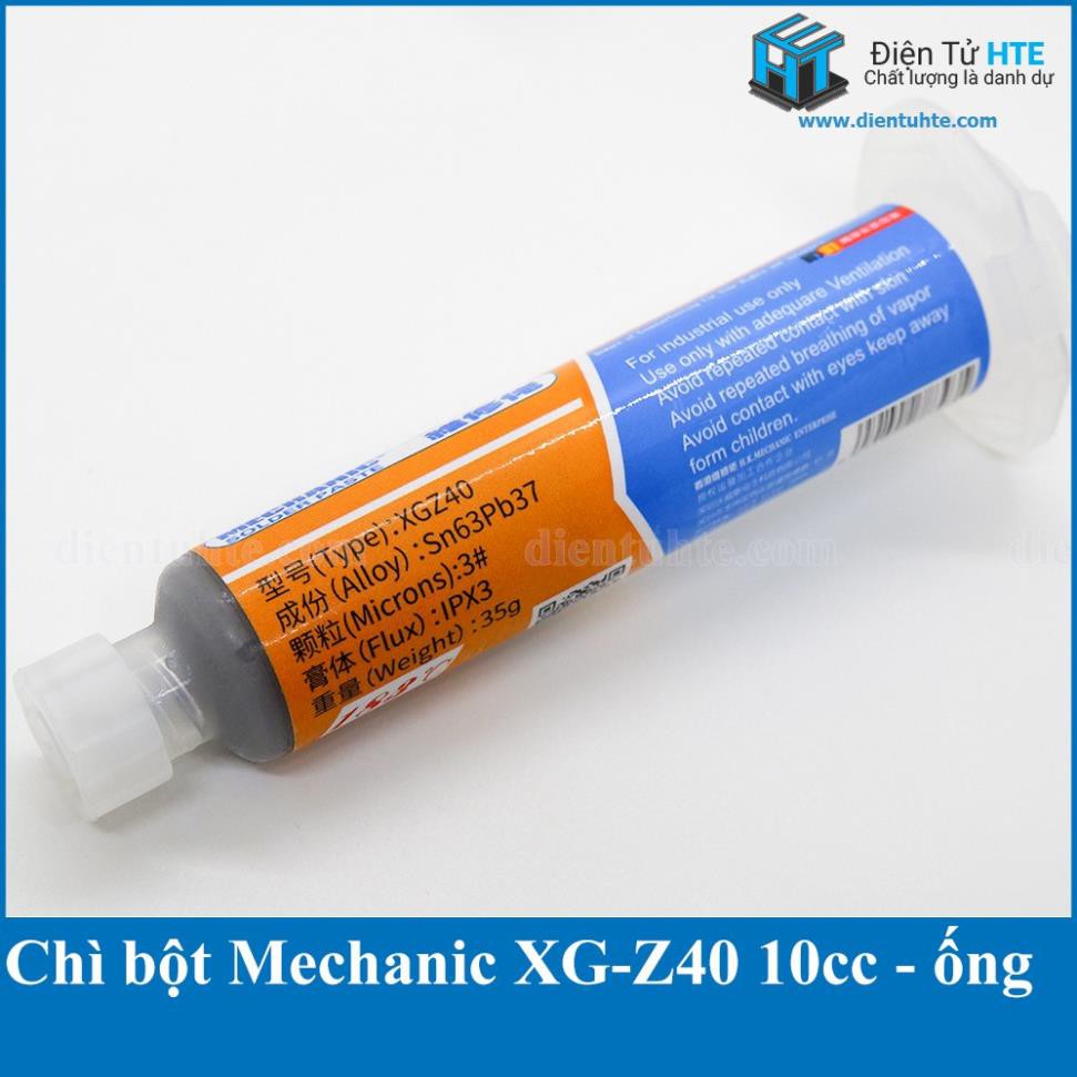 Ống thiếc hàn - kem hàn Mechanic XGZ40 XG-Z40 10cc