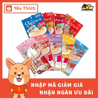 Thức Ăn Cho Mèo Thanh Pate Ciao Churu Cá Ngừ Nhiều Vị 12g - thegioicuncung.com