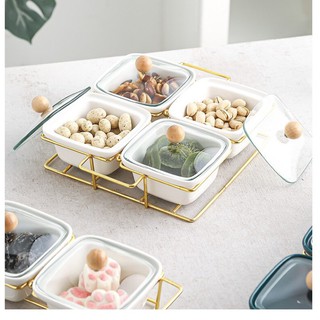 Khay Mứt Tết , Bánh Kẹo Gốm Sứ Ceramic