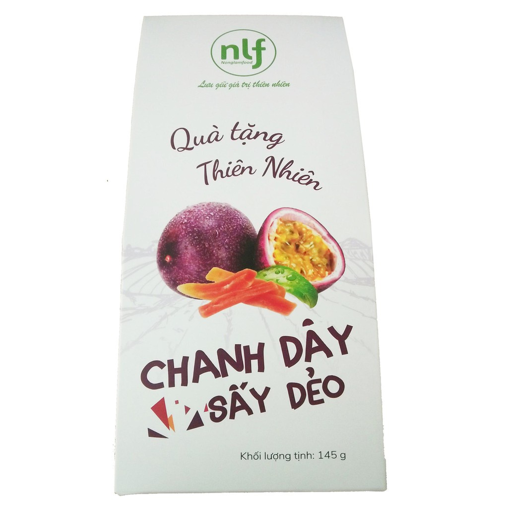 Chanh dây sấy dẻo 145g Nông Lâm Food trái cây sấy dẻo 100% thiên nhiên hỗ trợ giảm cân ăn kiêng,bổ sung các chất