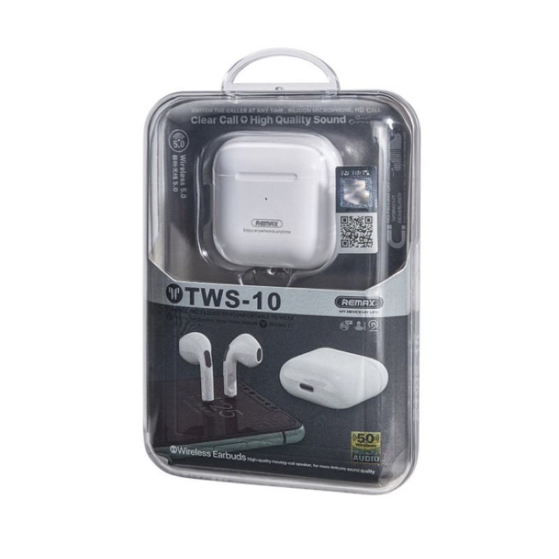 [Mã 11ELSALE hoàn 7% đơn 300K] Tai nghe Truewireless Remax TWS-10 Bluetooth 5.0