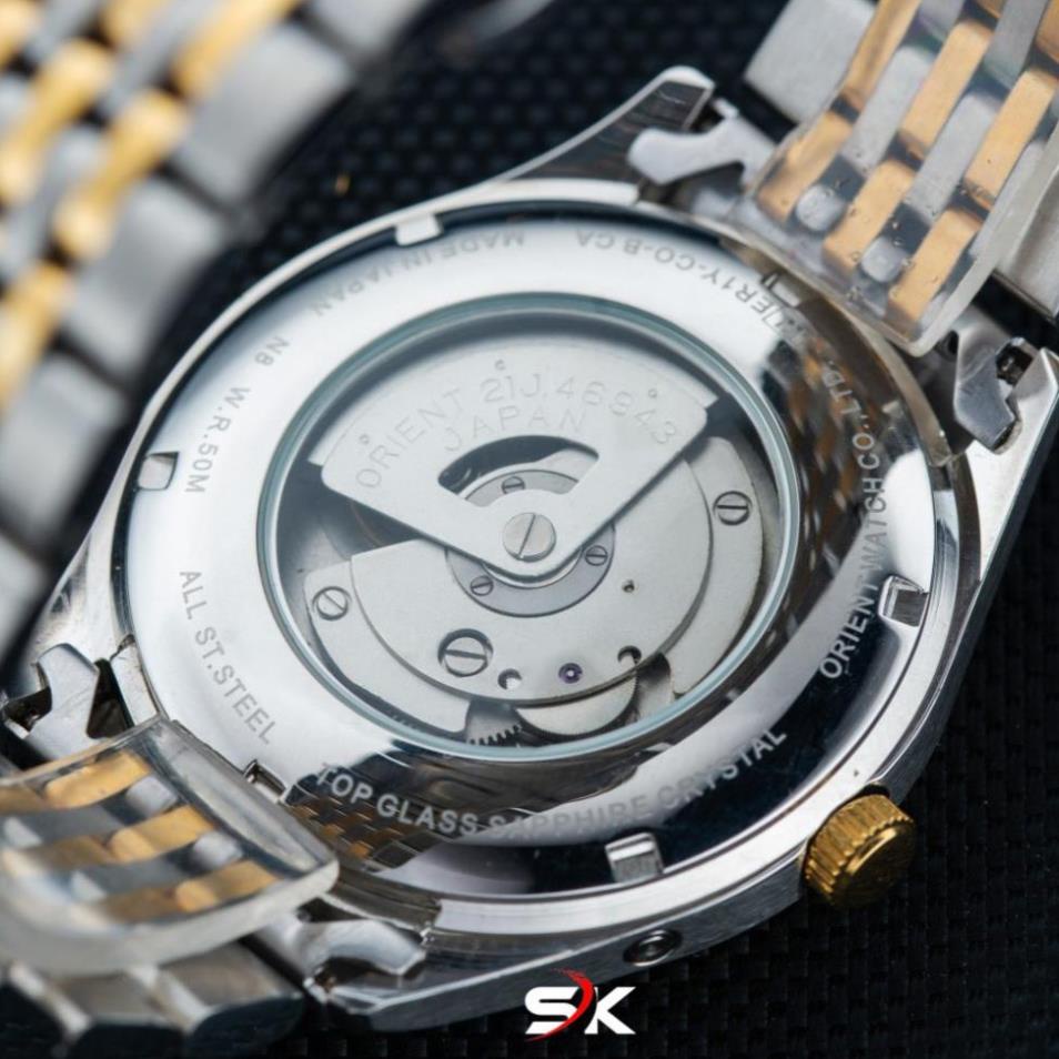Đồng Hồ Cơ Nam Orient Classic Số La mã Lộ Cơ Mặt Sau Automatic ORCS03TR