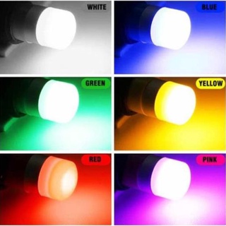 Đèn LED Chân T10 Sứ 5w nhiều màu lắp Ô tô xe máy