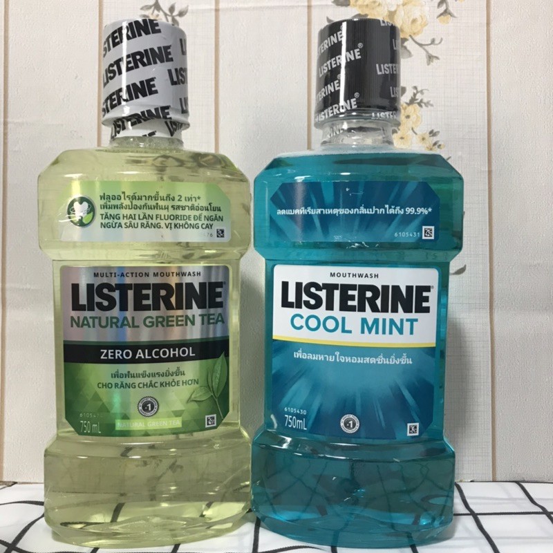 NƯỚC SÚC MIỆNG LISTERINE HƠI THỞ THƠM MÁT DÀI LÂU 750ML