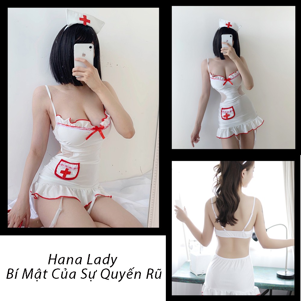 Cosplay y tá liền thân, Đồ ngủ cosplay sexy y tá quyến rũ, Đồ Ngủ Sexy CP118