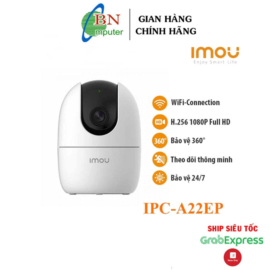 Camera IPC A22EP-D-V3 IMOU wifi 2.0 chính hãng dùng gia đình cửa hàng