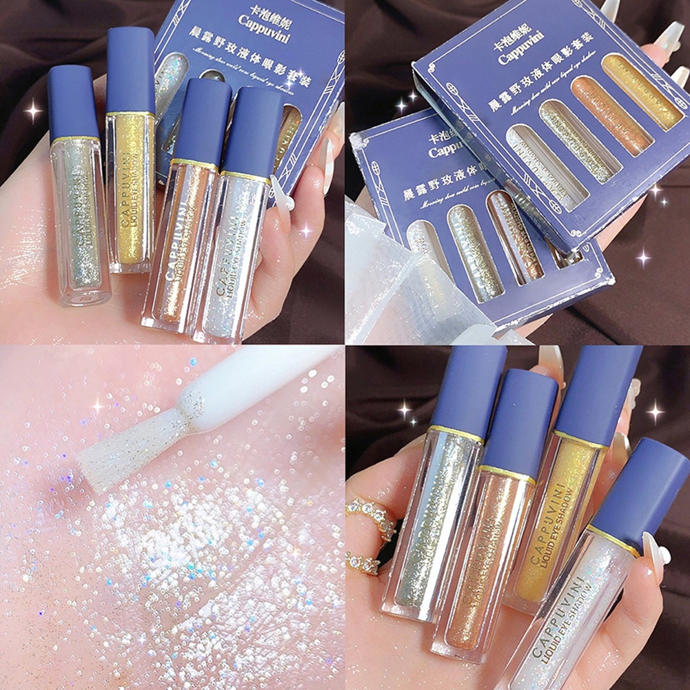 ANNIES Ngôi Sao Lấp Lánh Chất Lỏng Phấn Mắt Lấp Lánh Mỹ Sparkle Nằm Tằm Cao Cấp Ngọc Trai Đơn Sắc Cá Tuyết