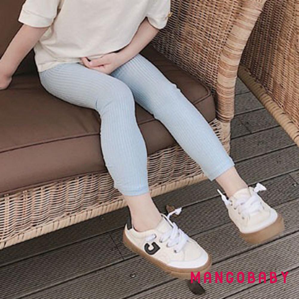 Quần Legging Cotton Dày Giữ Ấm Cho Bé Gái