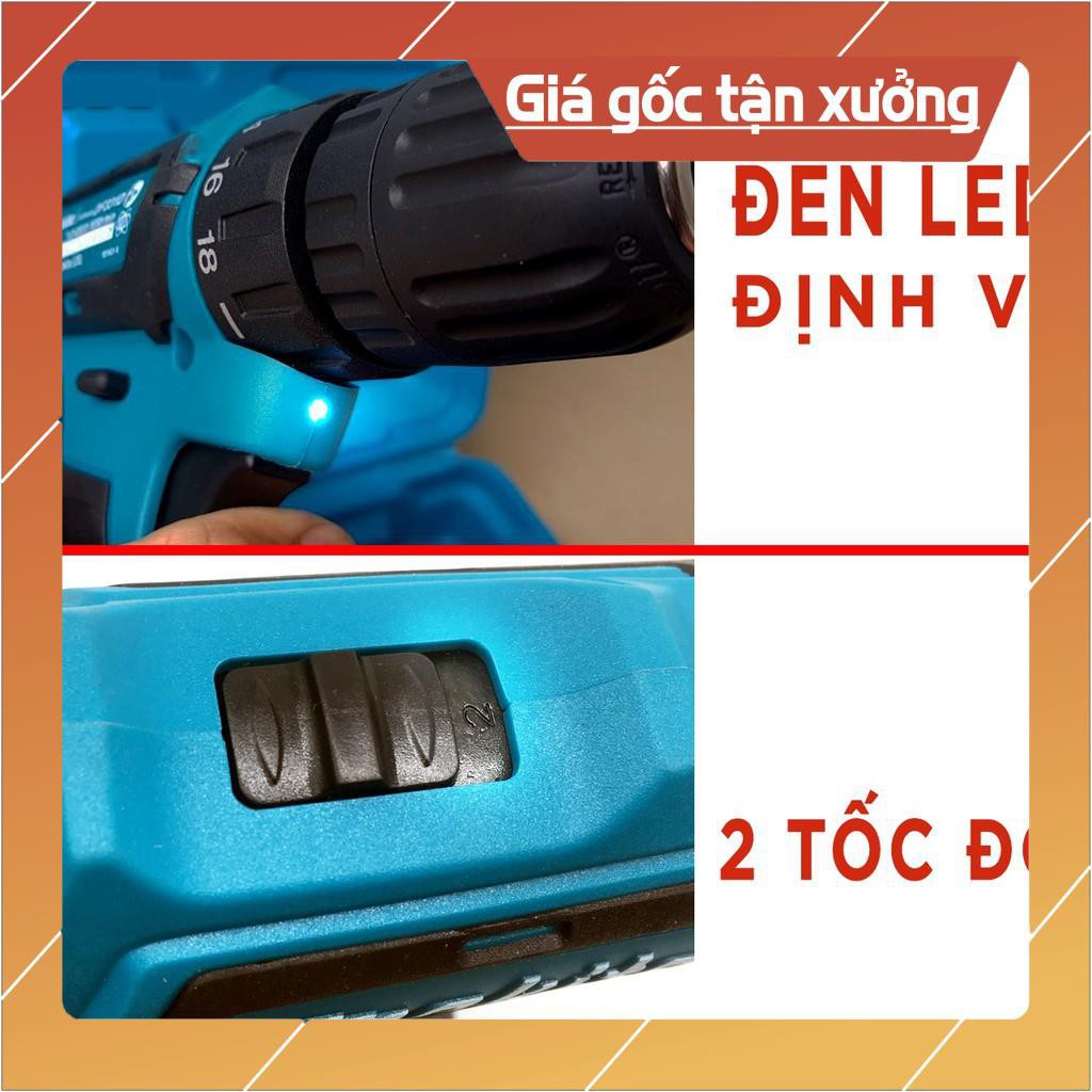 Máy khoan bê tông búa, Máy khoan bê tông dùng pin UNIKA 24V TẶNG BỘ MŨI KHOAN - 2 PIN