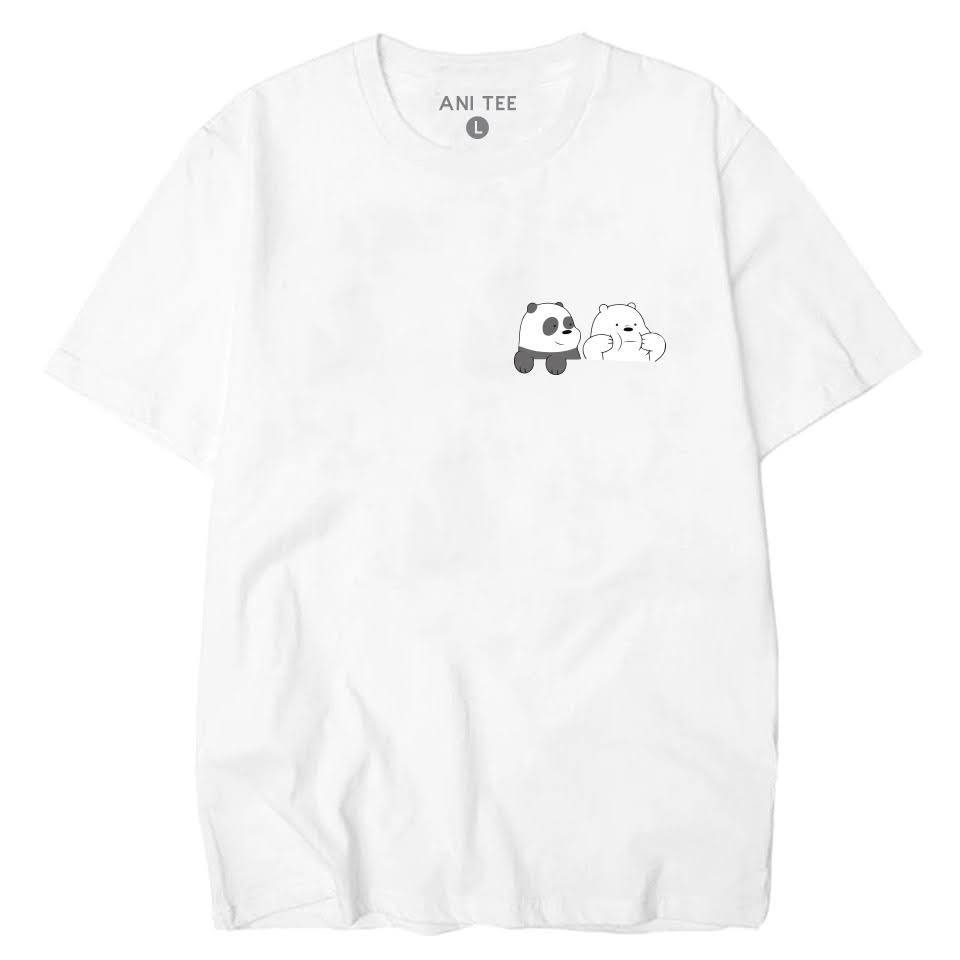 [UNISEX] Áo Thun 100% Cotton Couple Form Rộng Panda &amp; Ice Bear