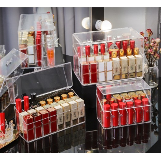 Khay đựng son son có nắp 18 thỏi cao cấp