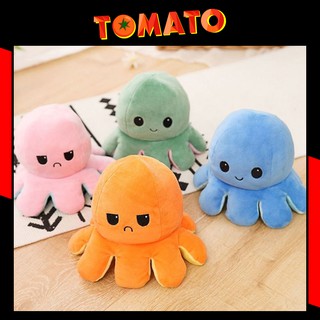 Gấu Bông Bạch Tuộc Cảm Xúc 2 Mặt Mini 20CM - Bạch Tuột Thay Đổi Cảm Xúc 2 Mặt - Phụ Kiện Tomato