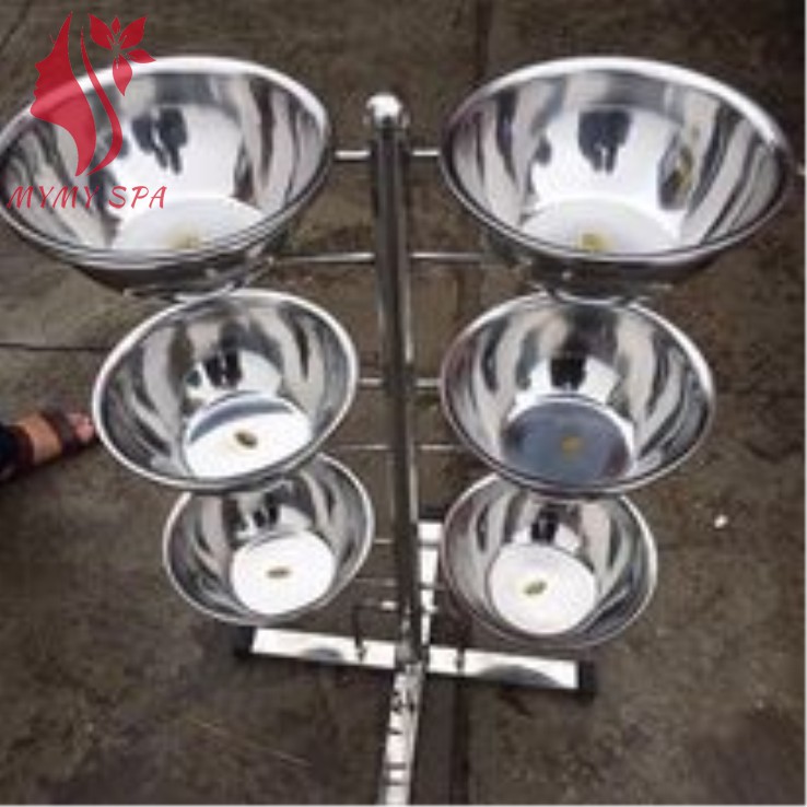 Cây bát nước inox chuyên dùng đựng nước sạch trong spa