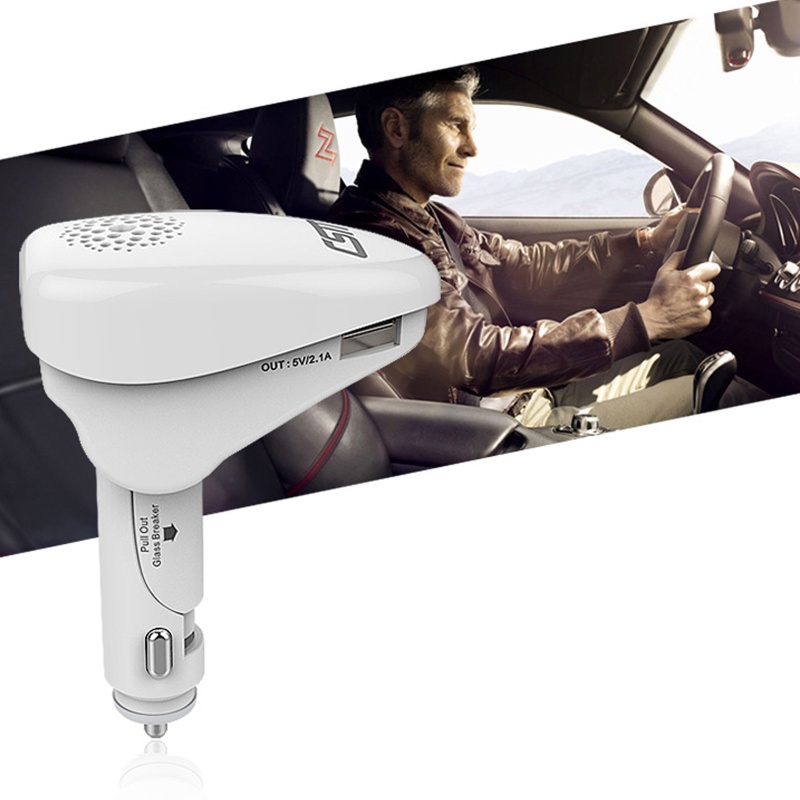 Máy Phun Sương Tạo Độ Ẩm Không Khí Hai Cổng USB Cho Xe Hơi