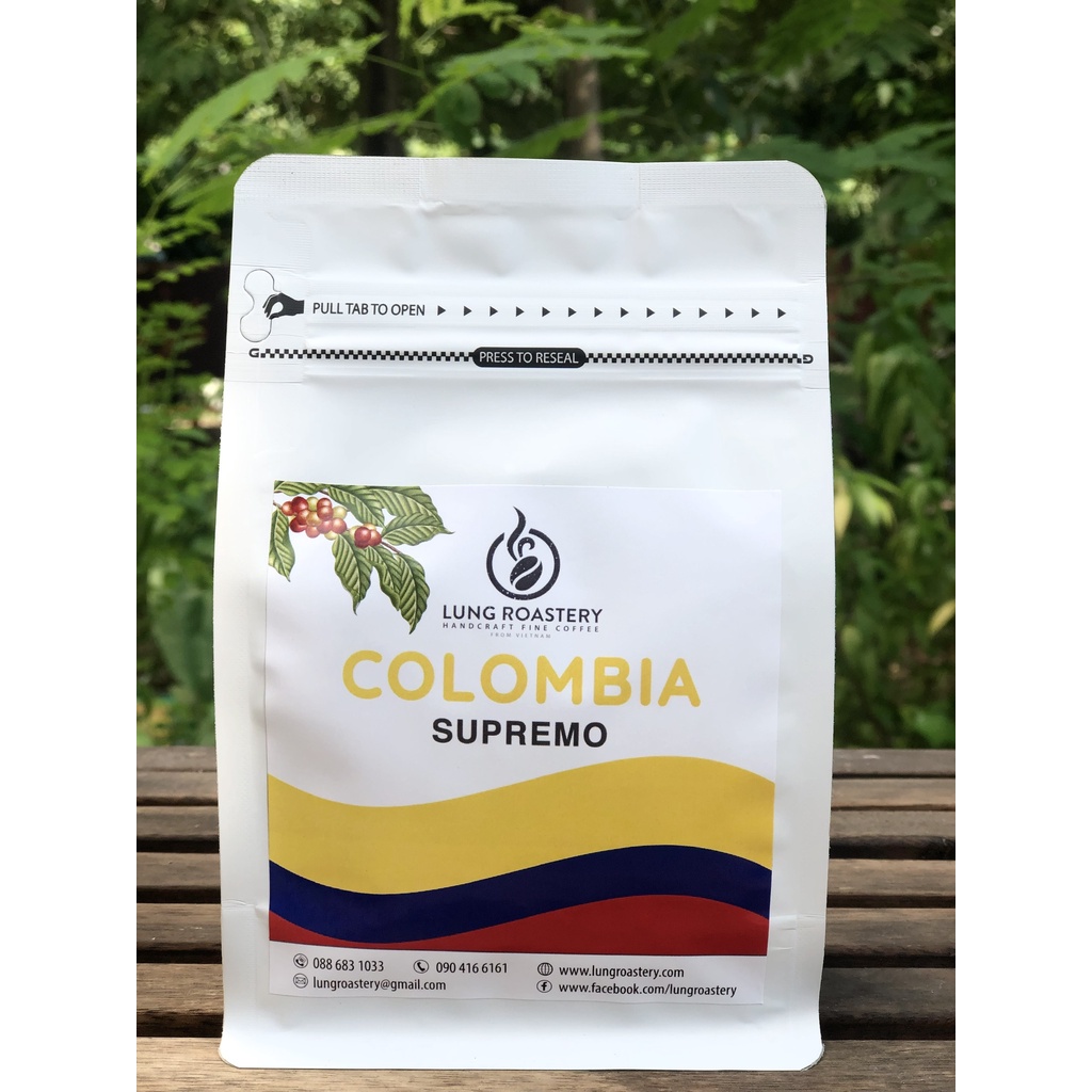 CÀ PHÊ HẠT COLOMBIA  SUPREMO - GÓI 250G