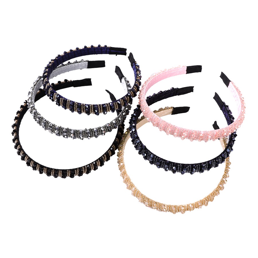 Băng đô đính hạt pha lê phong cách sang trọng thời trang Hàn Quốc cho nữ