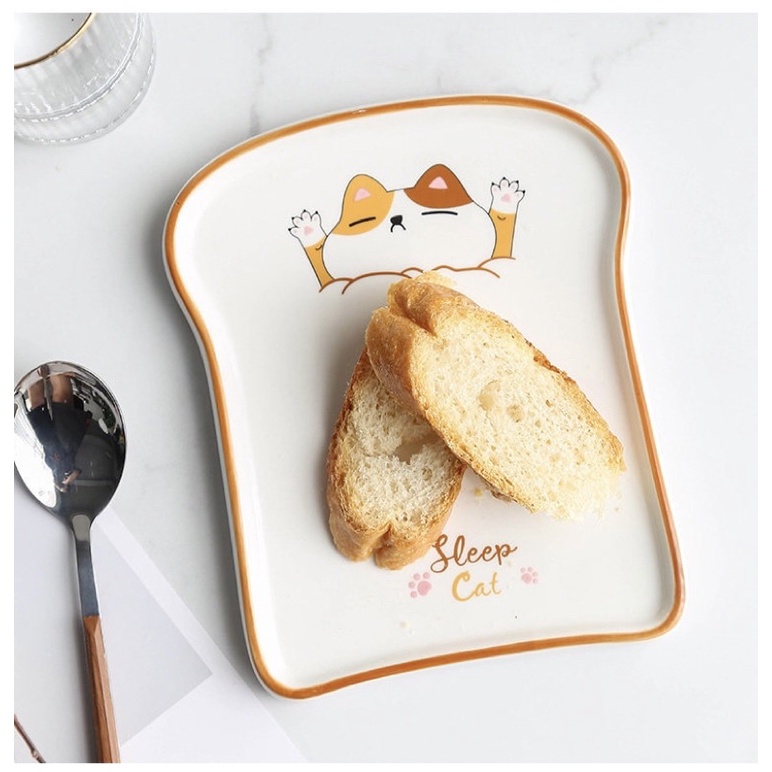 Bộ bát đĩa hình mèo, bát đĩa decor, bát đĩa đẹp