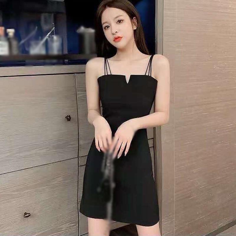 Đầm Dây Ôm Dáng Cổ Chữ V Gợi Cảm Dành Cho Nữ