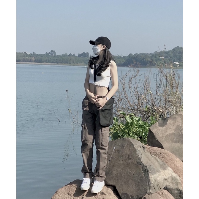 Quần Kaki Túi Hộp Nam Nữ Màu Sắc Retro - Chất Vải Dày Dặn Không Nhăn Không Xù - Chọn Size Theo Số Đo