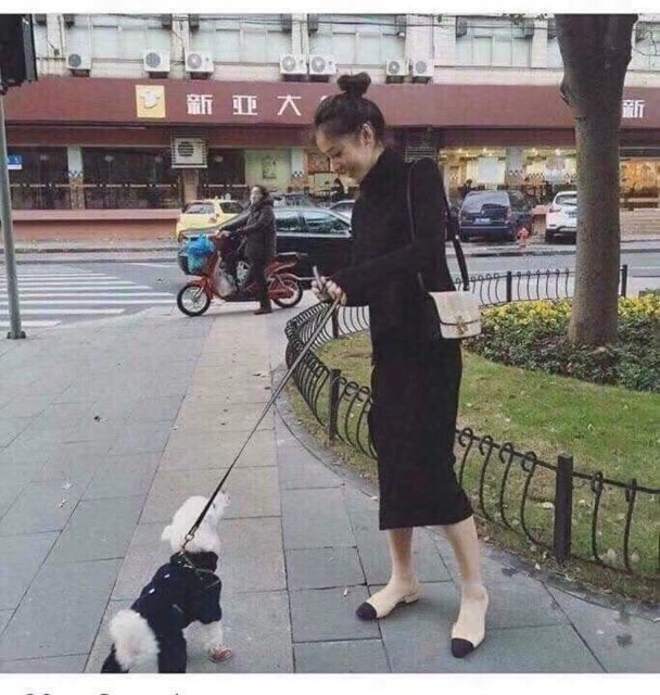 Váy len body cổ lọ chất dày dặn