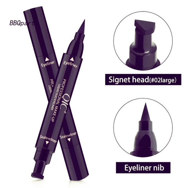 Bút kẻ mắt 2 đầu QIC MỘT ĐẦU BÌNH THƯỜNG MỘT ĐẦU TẠO KHUÔN | BigBuy360 - bigbuy360.vn
