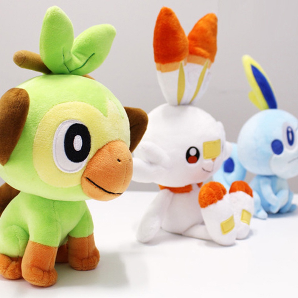 1 thú nhồi bông hình chú thỏ Scorbunny Sobble Grookey dễ thương cho bé