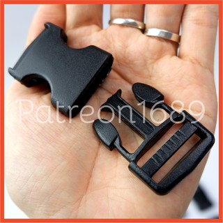 (Loại tốt) - Khoá nhựa / Khoá cài balo, túi xách - kích dùng cho dây đai 2.5cm.