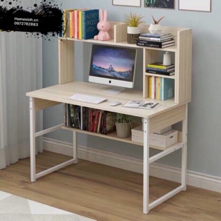 [Sẵn Hàng] Bàn Làm Việc Kèm Giá Sách, Kệ Đựng Đồ