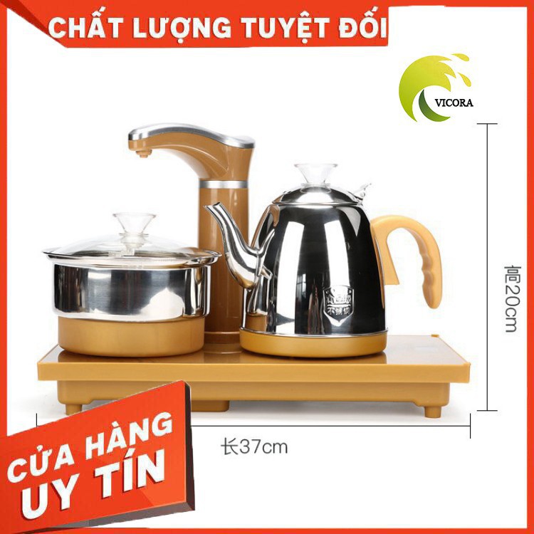 【đen - vàng】Bếp Điện Đun Nước Pha Trà Tự Động Xoay hoàn toàn cảm ứng 100%