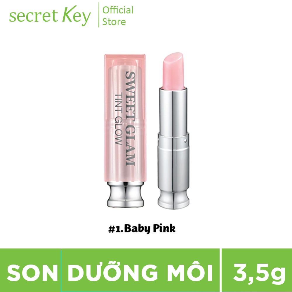 Son dưỡng môi có màu Secretkey Sweet Glam Tint Glow (3,5g)