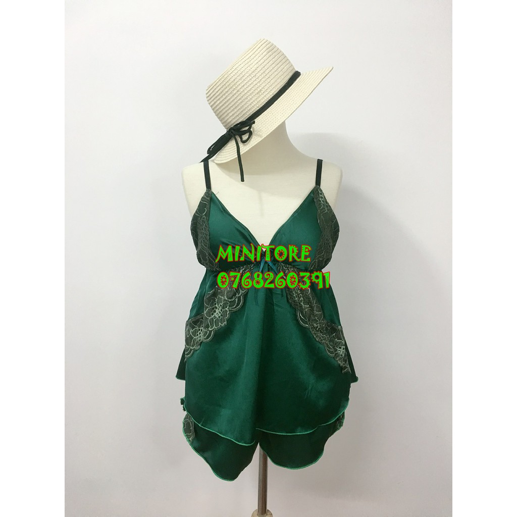 [40KG - 55 KG]ĐỒ NGỦ SEXY SATIN CÓ MÚT - Vải siêu mát siêu xinh không nhăn hàng xưởng nhà may bao chắc chắn bao đẹp